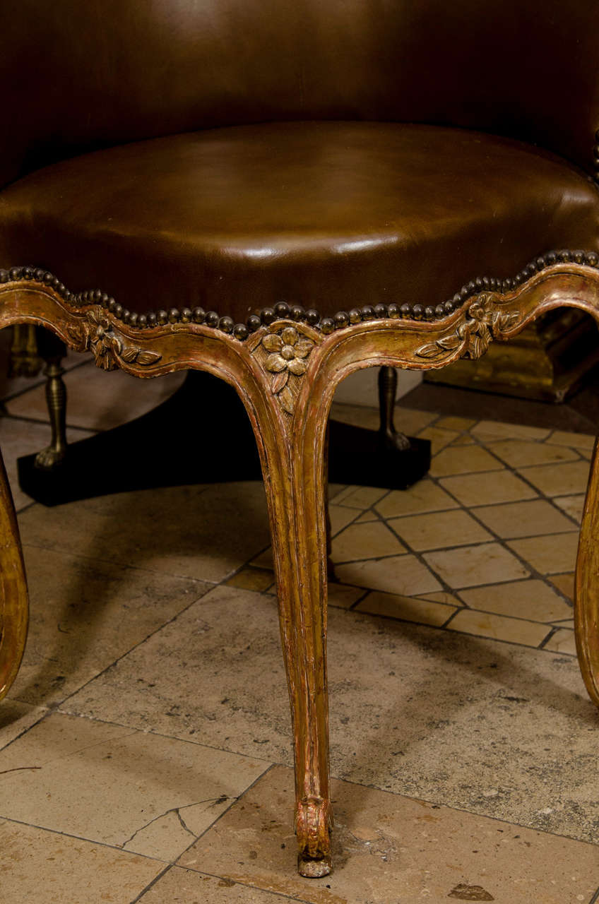French A Fine Louis XV Fauteuil de Bureau