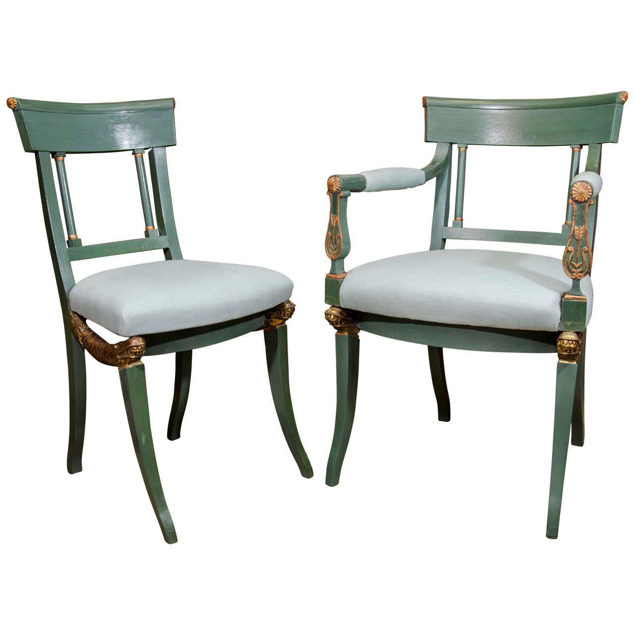 Set of 12 Empire Dining Chairs