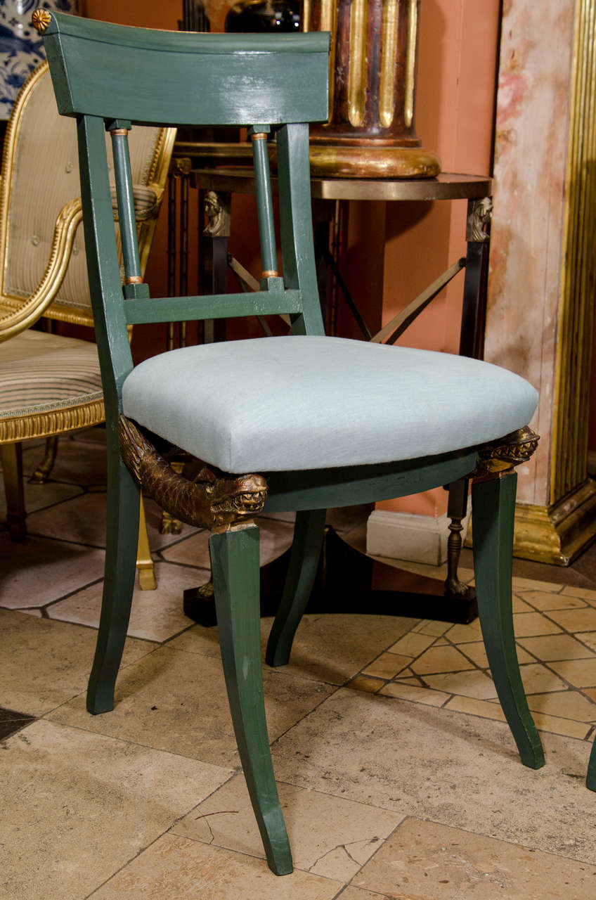 French Set of 12 Empire Dining Chairs