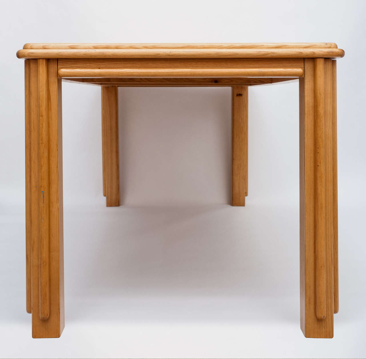 Ettore Sottsass ash wood table “Vienna”, Italy circa 1989 For Sale 2