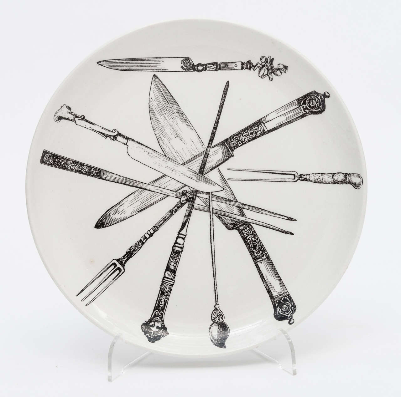 Early Set of Six Plates by Piero Fornasetti 2