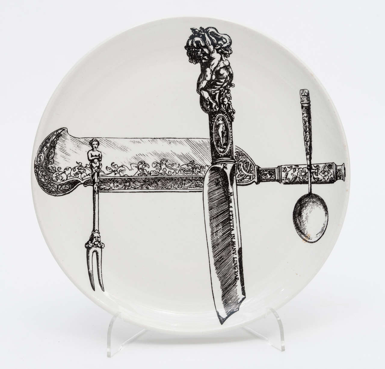 Early Set of Six Plates by Piero Fornasetti 3