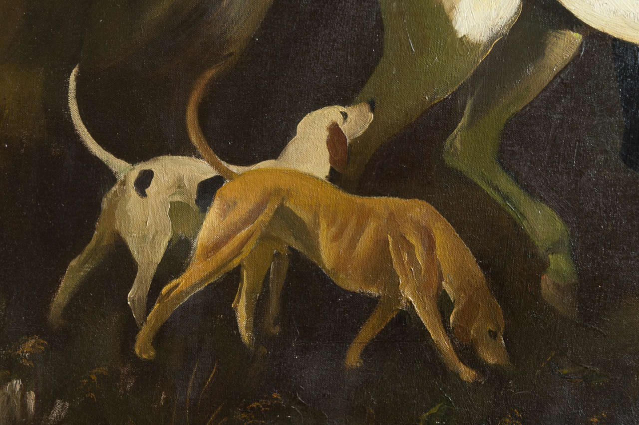 Mid-20th Century Zinkeisen painting oil on canvas 