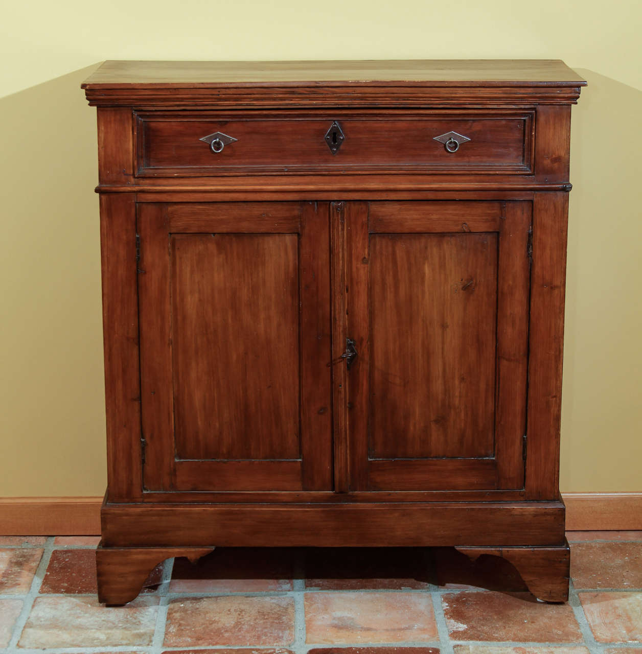 Petite French Buffet with Drawer

This is a small buffet with a lot of storage.  It is a wonderful size and works well in most any room.

The drawer is a single long drawer with the original old lock & escutcheon and two reproduction pulls from