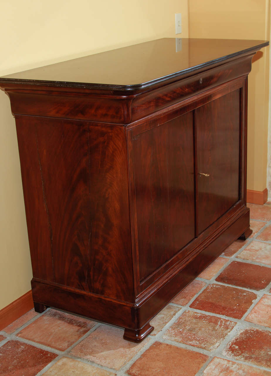 19th Century Louis Philippe Mahogany Buffet For Sale