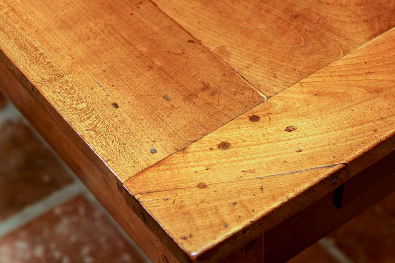 French Cherry Wood Farm Table For Sale 4