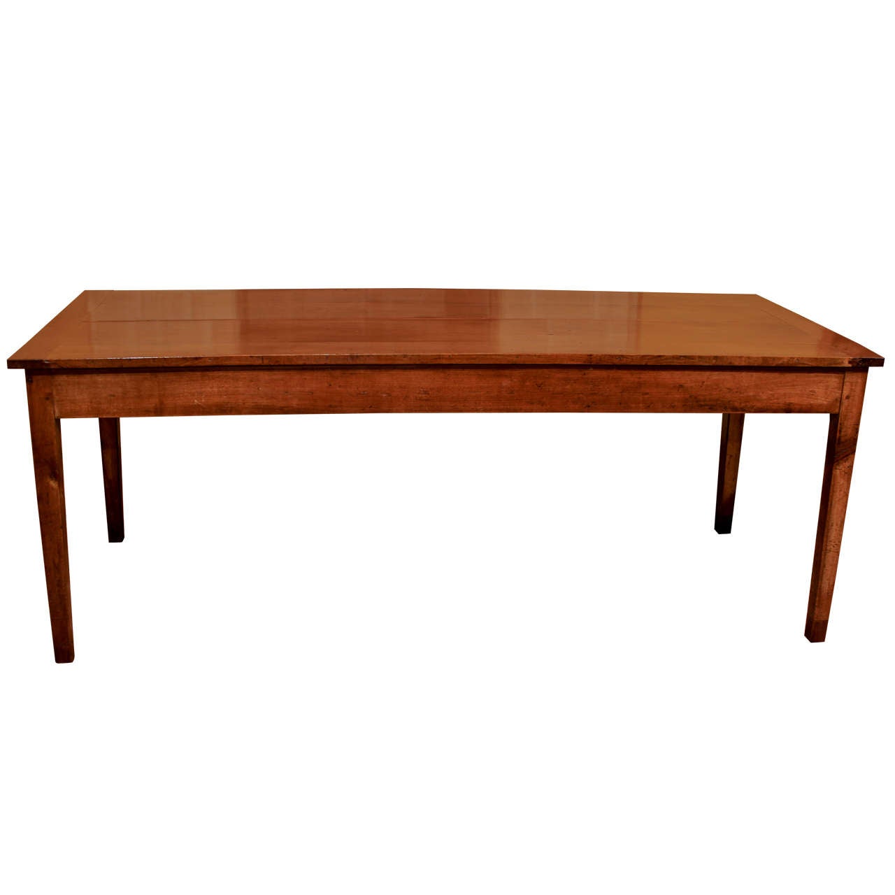 French Cherry Wood Farm Table For Sale