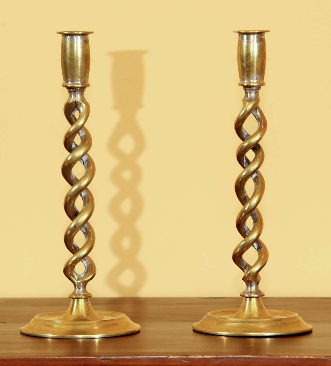 Pair of English Double Twist Candlesticks

This pair of candlesticks feature the 