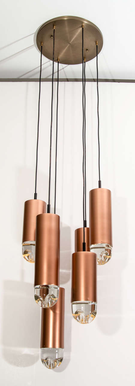 Copper Hanging Chandelier