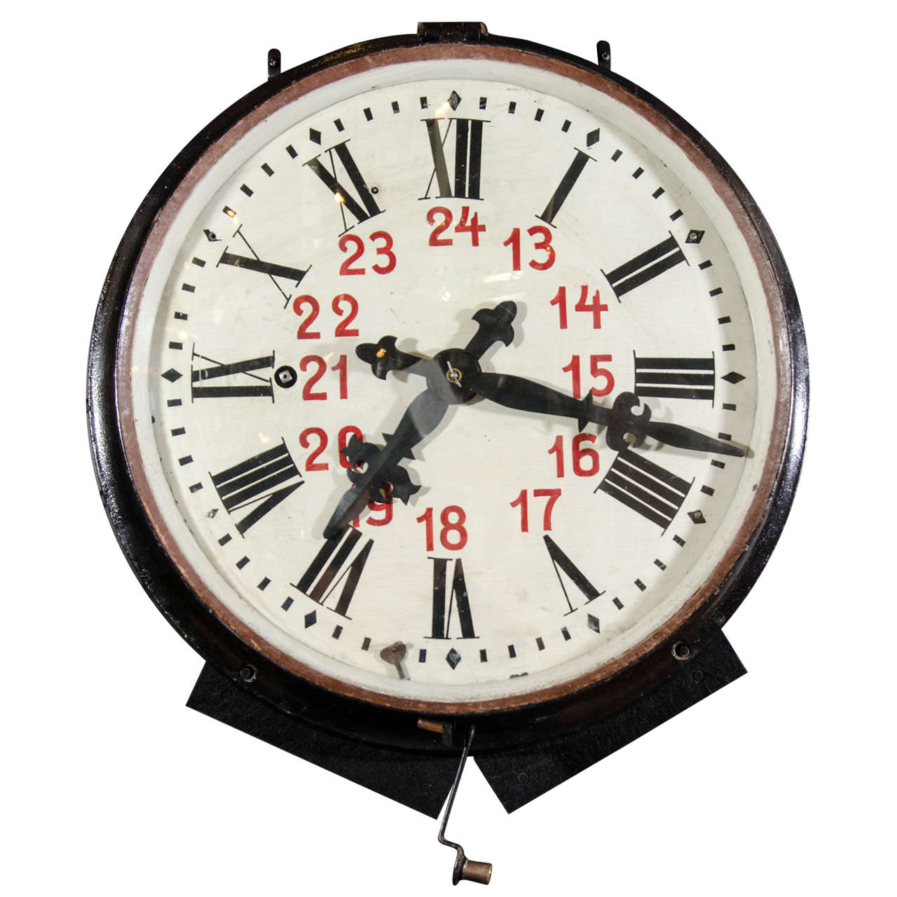 Cast Iron Railway Station Clock at 1stDibs