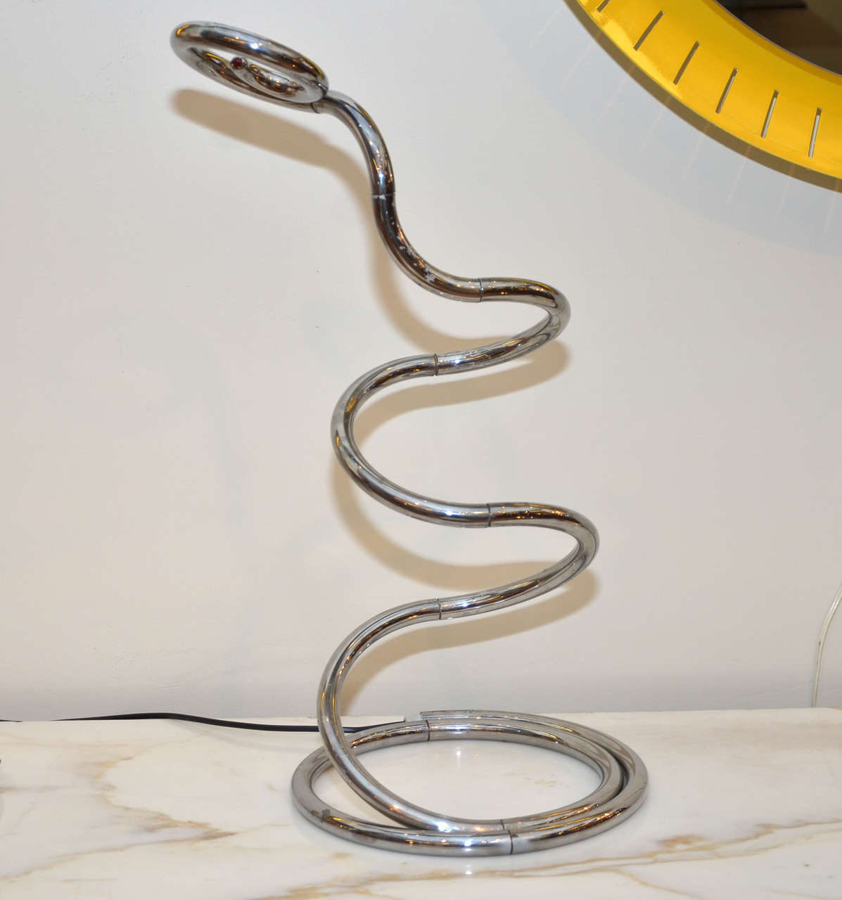 Large 1960s 'Pizza Cobra" Foldable Lamp Signed by Ron Arad