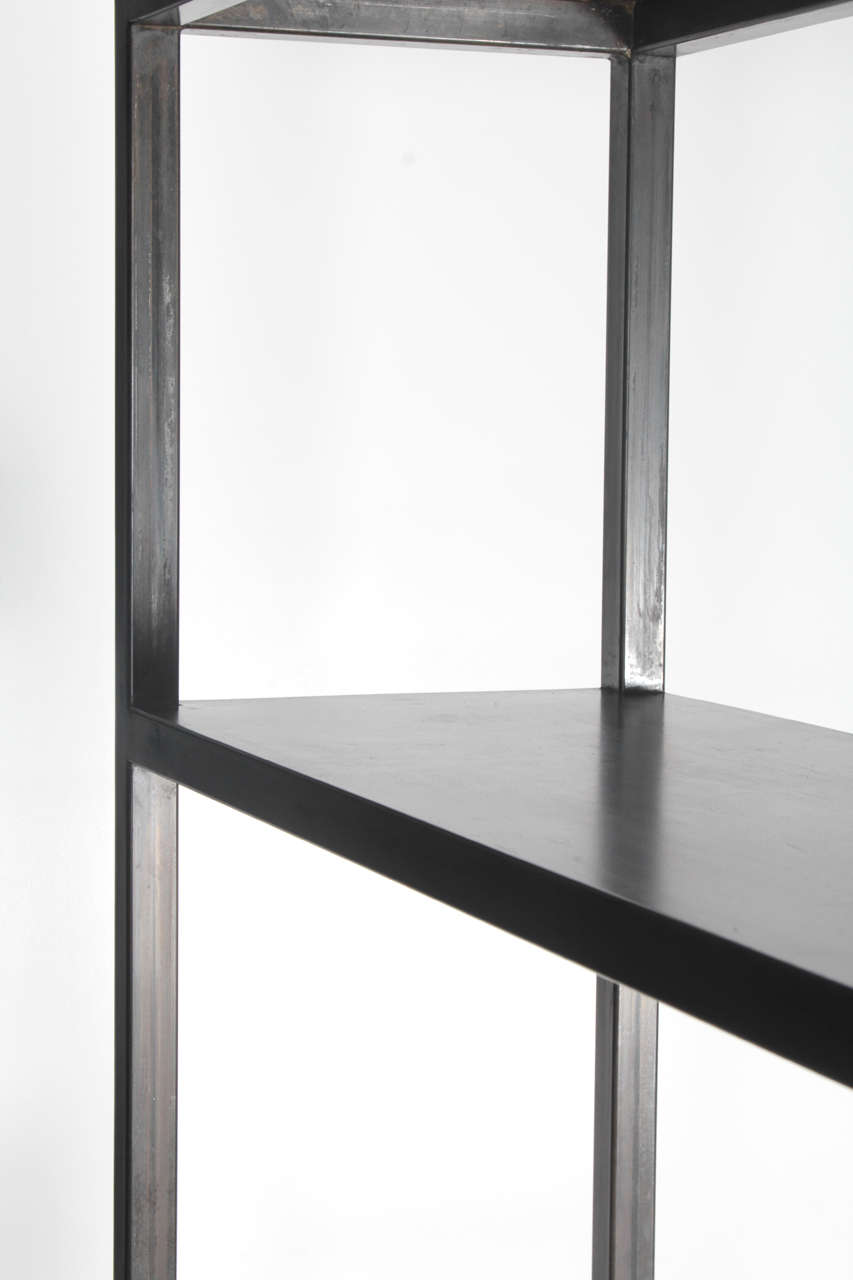Custom Steel Bookcase For Sale at 1stDibs custom metal bookcase, black steel bookcase, custom