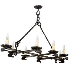 Vintage Flat 8-Light Fixture