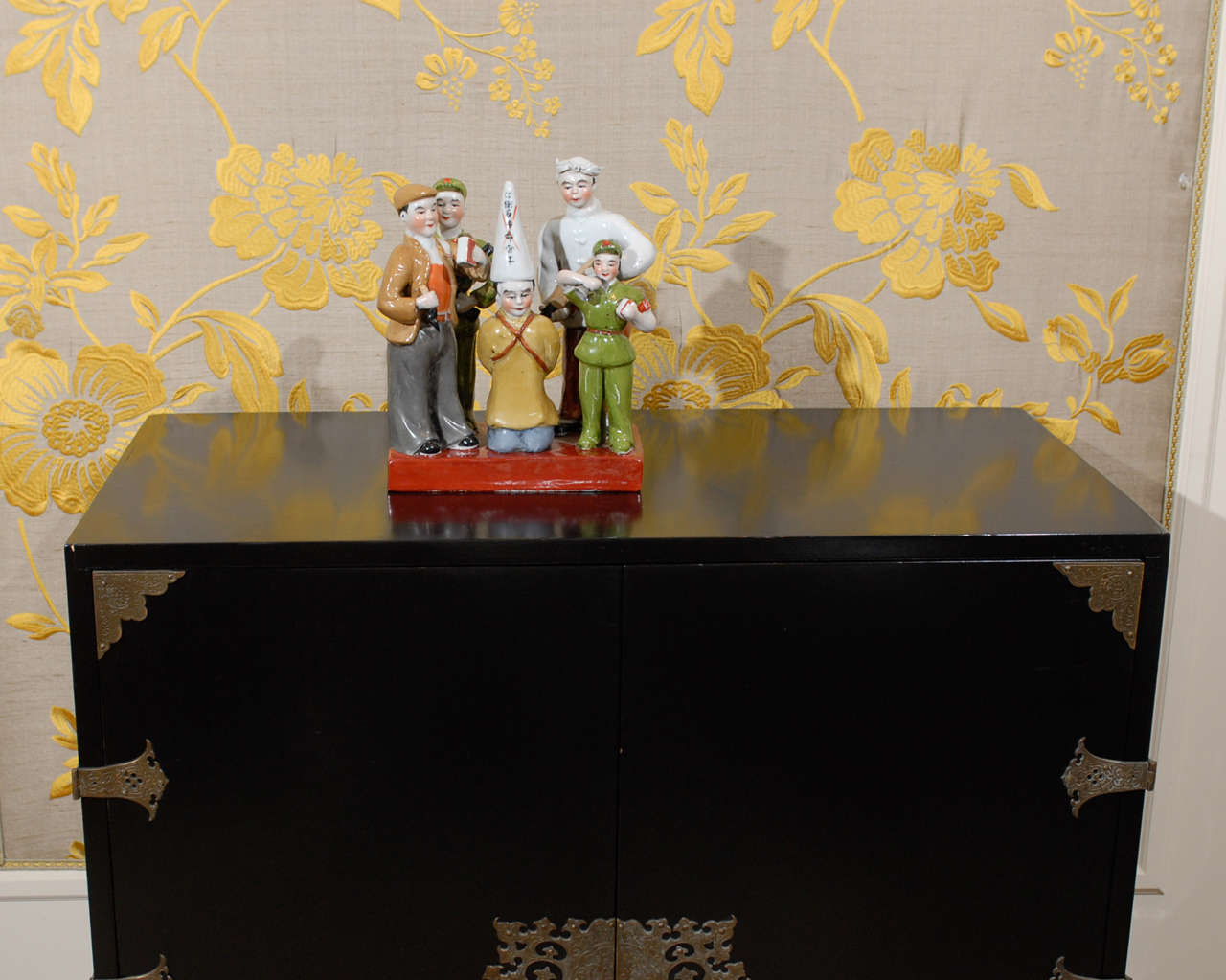 French Chinese Figures in Porcelain Circa 1950 For Sale
