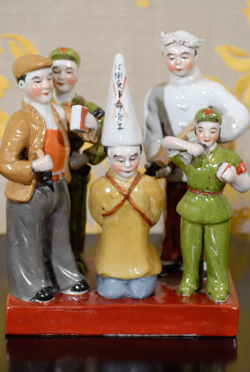 Mid-20th Century Chinese Figures in Porcelain Circa 1950 For Sale