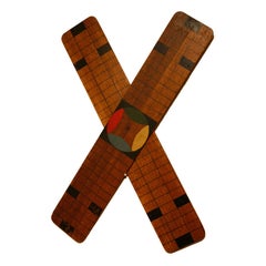 Traveling painted parchese board game