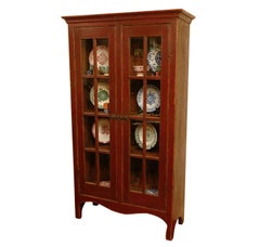 Canadian Book Case with Paned Glass Doors