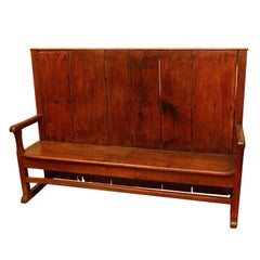 Antique Early French Fruitwood Settle