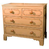 Painted Faux Bamboo Cottage Chest of Drawers