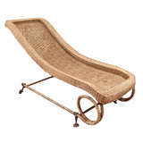 Antique Wicker Chaise