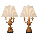 19th Second Empire Candelabrum Lamps