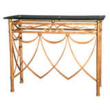 A Gilded Metal 1940s Console