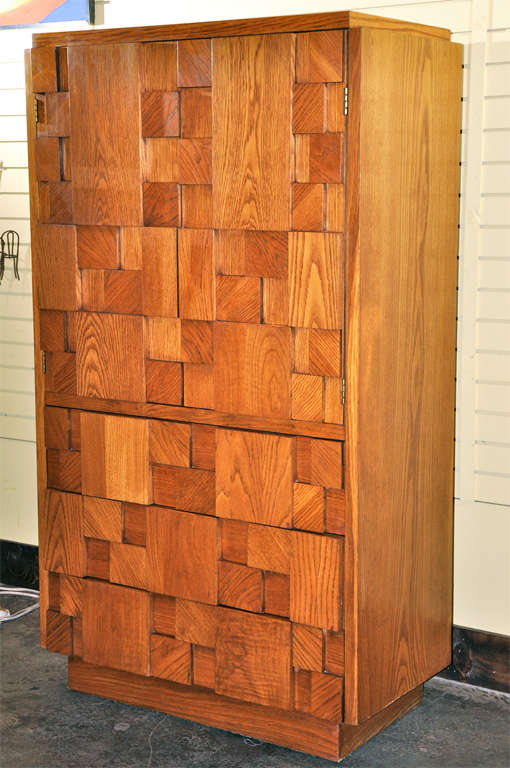 Mid-20th Century Cubism Inspired  Chest of Drawers by Lane