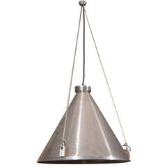 Stainless Steel Diary Funnel as Pendant Light