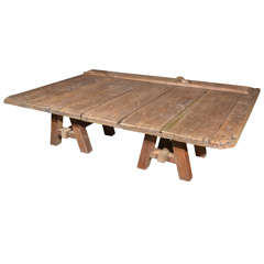Coffee Table made from 1930's Rail Car Doors