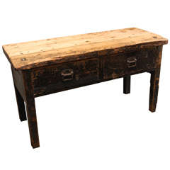 English Work Bench Table, Circa 1860