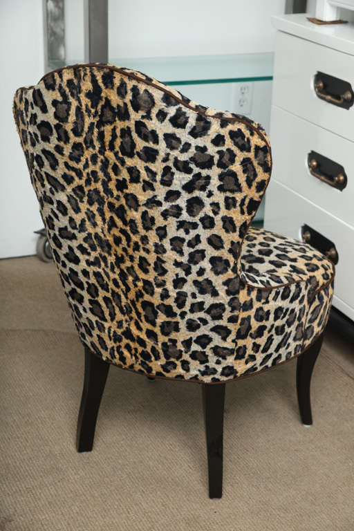 Pair of  Faux Leopard Bedroom Chairs 2