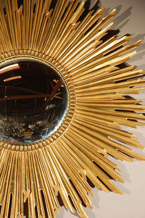 oversized sunburst mirror