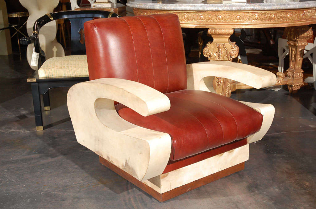 Pair of French Modernist Armchairs