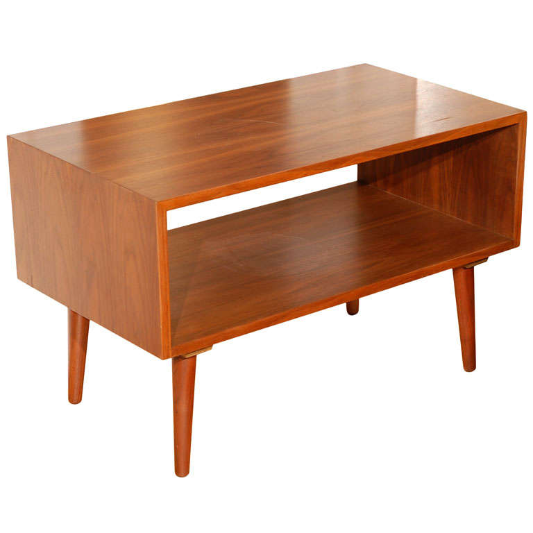 Vintage Danish Side Table/TV stand at 1stDibs