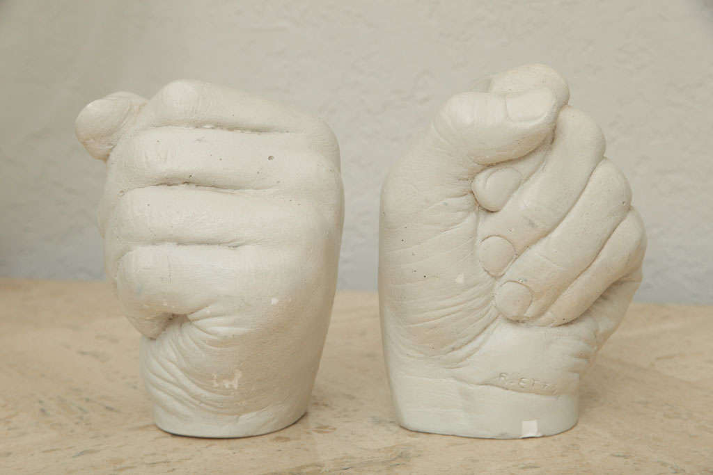 Richard Etts Plaster Candleholders For Sale 2