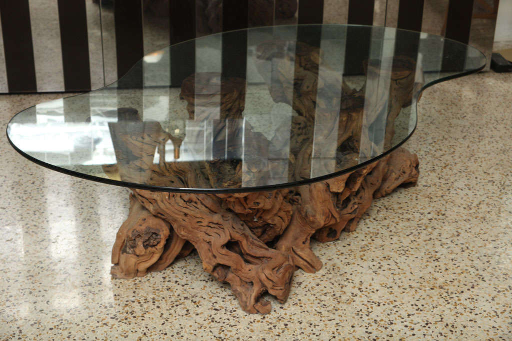 Vintage Cypress Coffee Table at 1stdibs