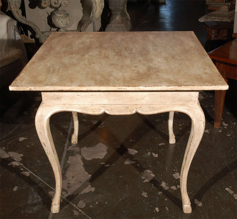 Italian Card Table With Hoof Feet .
