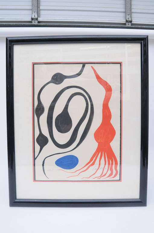 Alexander Calder sea things lithograph
