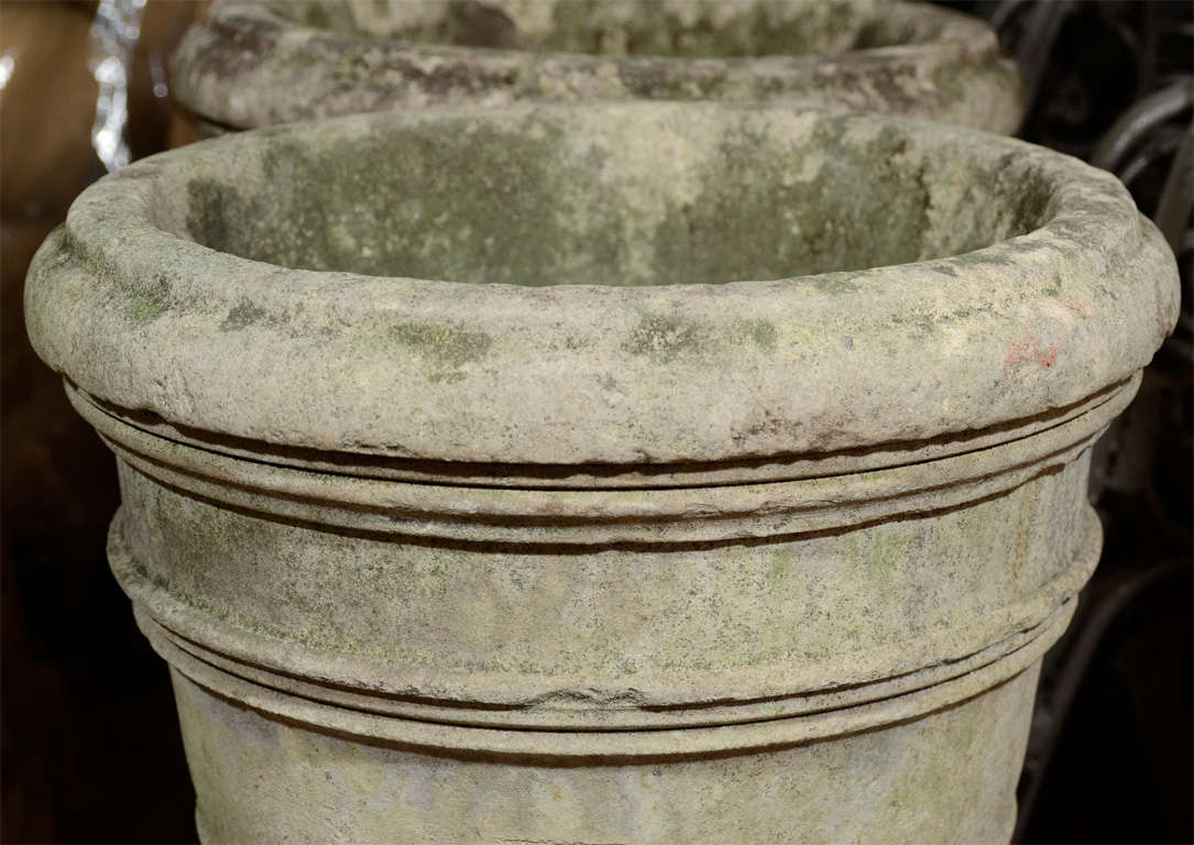 19th Century French Stone Urn on a Pedestal For Sale