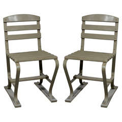 American Wood and Metal Garden Chairs 12