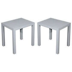 American blue-grey  oak side tables