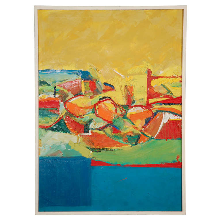 Abstract Still Life Oil Painting at 1stdibs