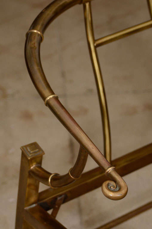 Brass Armchair By Mastercraft 2