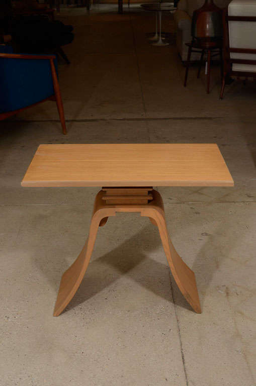 Oak Side Table by Paul Frankl for Brown Saltman