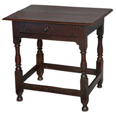 English Oak Early 18th Century Side Table