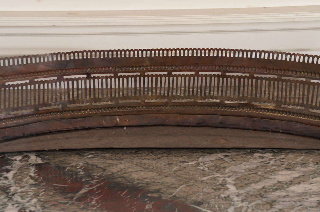 18th Century Irish Pierced Brass Fire Fender For Sale at 1stDibs