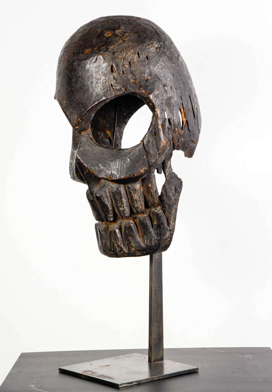 An interesting Nepalese memento mori skull death mask, late 19th, early 20th century. Literature: Masks of the Himalayas, 1990, Pace Primitive, New York, catalog to the exhibition.