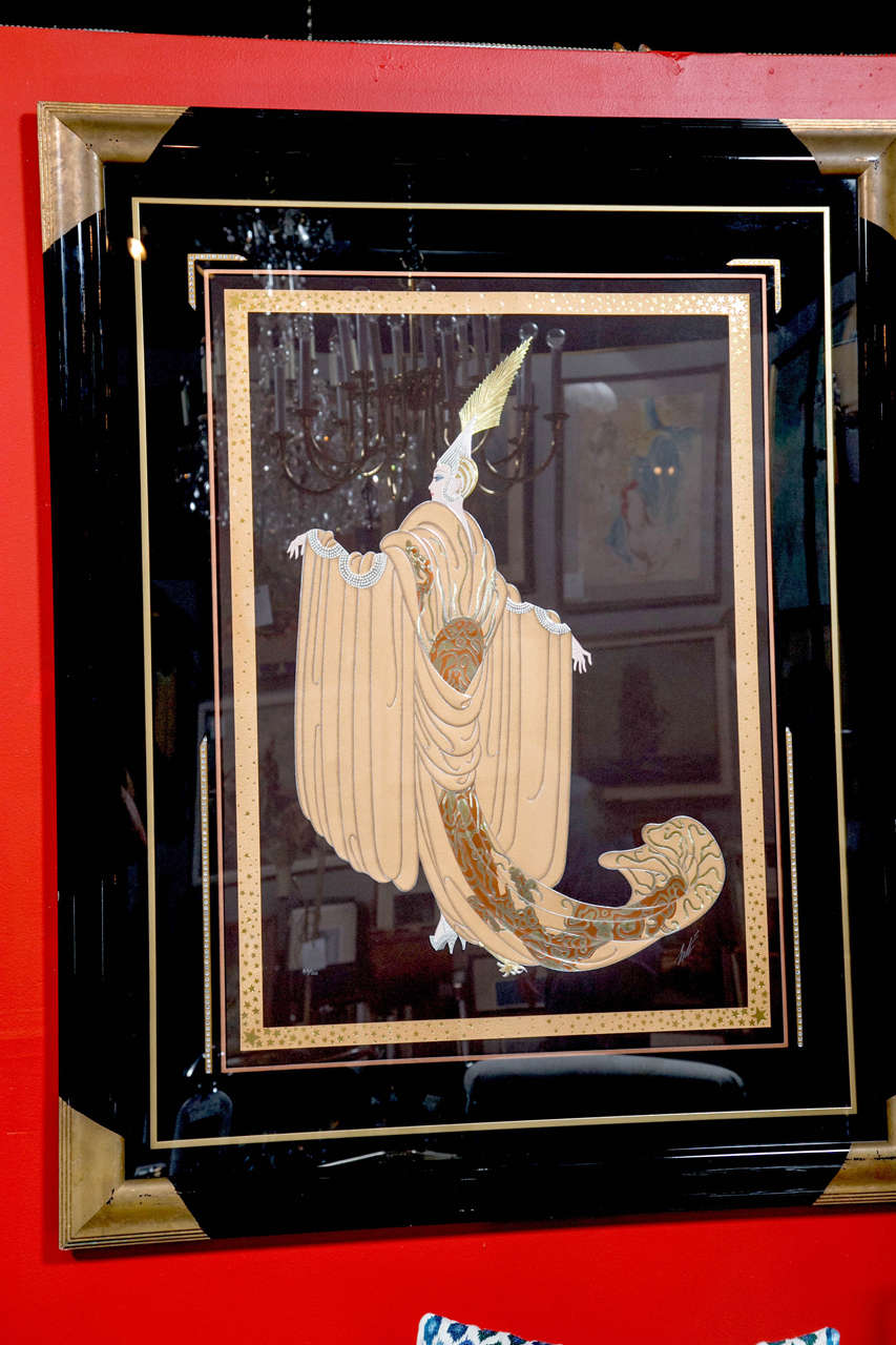 Art Deco Erte Ensemble Du Soir Suite Pair of Graphic Edition, Serigraph on Paper, Signed For Sale
