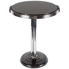 Streamline Art Deco Drinks Table in the Manner of Walter Von Nessen