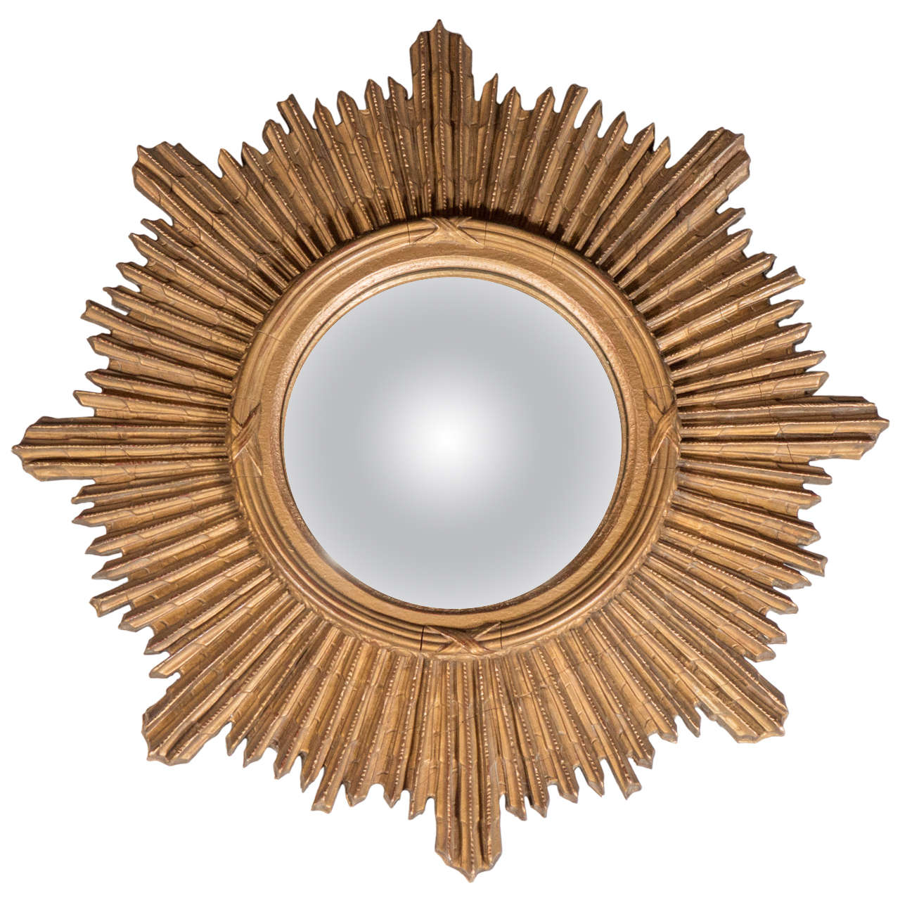 Art Deco Starburst Gilded Mirror